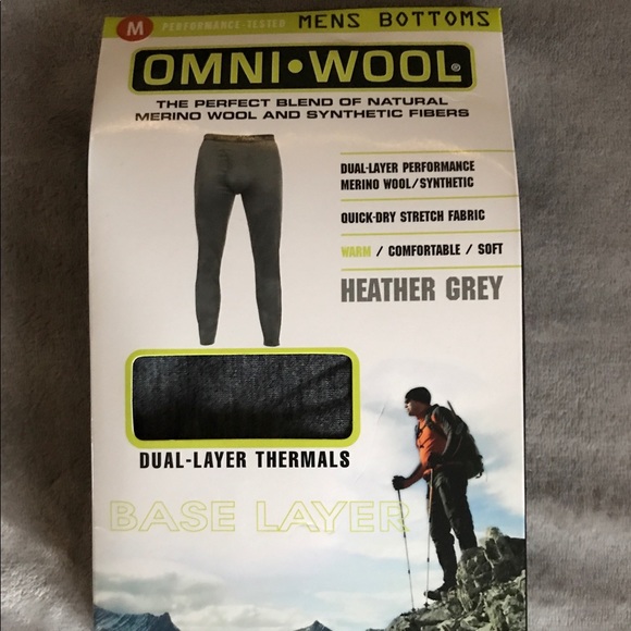 Omni Wool Other - Omni Wool Men's Dual Layer Thermals Quick Dry